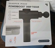 Sharper Image - Powerboost Deep Tissue Massager - Black