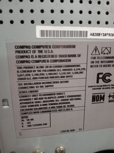 Compaq Presario 5030 Vintage Desktop Win 98 - Retro 90s - Powers On - Untested - Afbeelding 3 van 6