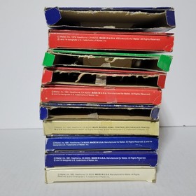 Mattel Intellivision Game Lot of 10 Games Boxes Some Overlays Instructions READ