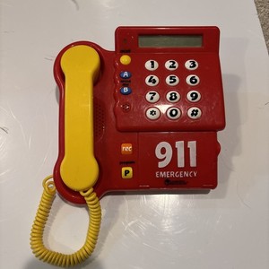 Learning Resources 911 Kids Teaching Red Emergency Call Telephone Phone Working￼