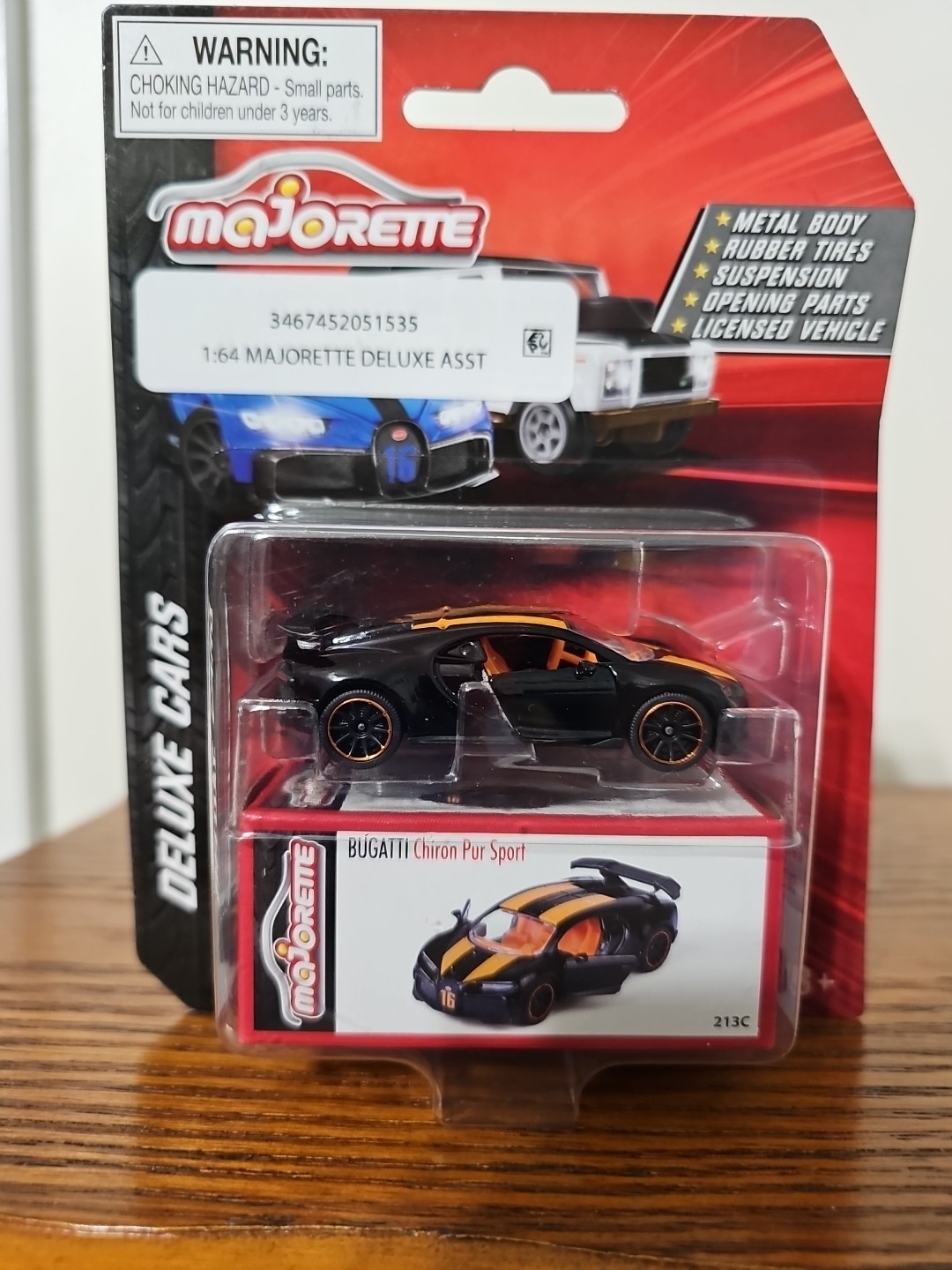 Majorette Deluxe Cars Bugatti Chiron Pur Sport
