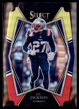 2021 Select Football J.C. Jackson 127 Diecut Yellow Red Premier Rookie