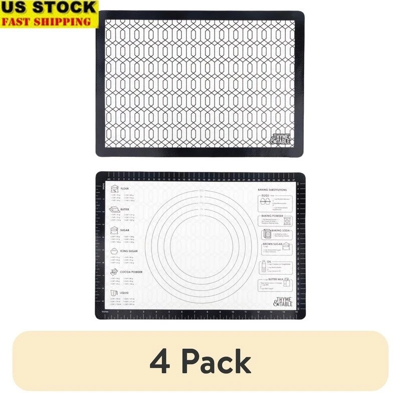 Double Sided Silicone Baking Mat Nonstick Easy Clean Heat Resistant Kitchen Tool
Opens in a new wind