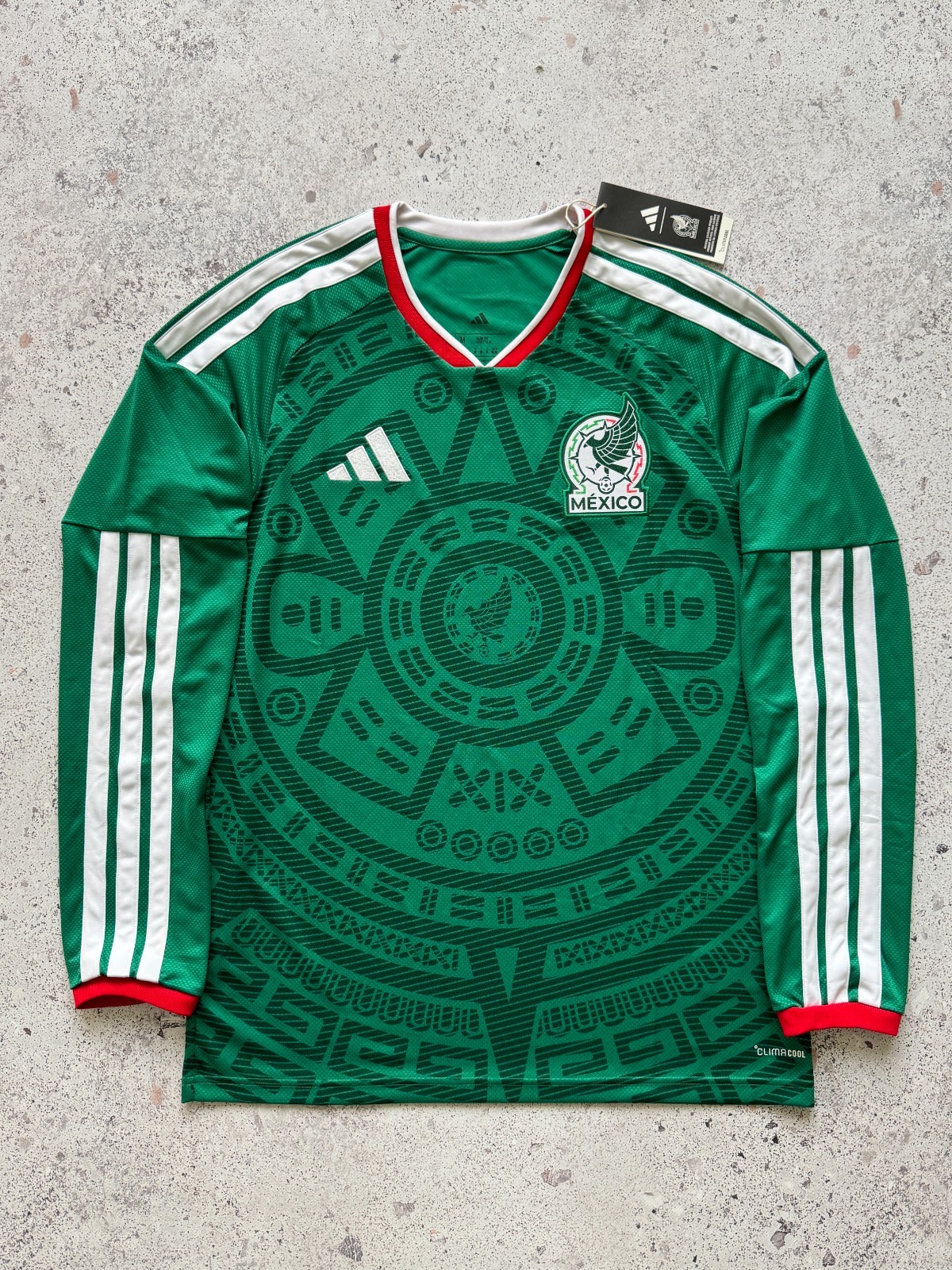 Mexico 2026 Home Long Sleeve Football Shirt Adidas Jersey KA6059 Size M