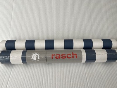 Rasch Wallpaper 246049 Blue White Stripe (1) New Unopened (1) Opened Partial