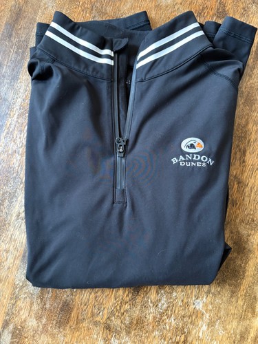 G/FORE Mens Bandon Dunes quarter zip - Black - XL | eBay