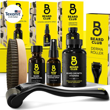 Signature Beard Growth Kit - Derma Roller, Beard Growth Oil, Beard Growth Vitami