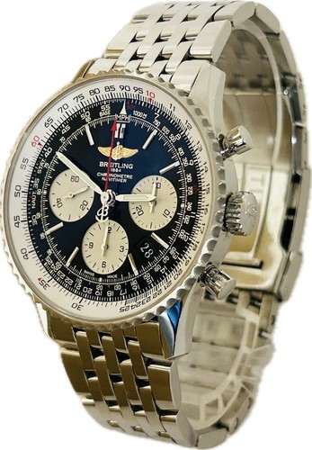Breitling Navitimer 01 AB0120 Black Dial 43mm Manual Mens Watc...