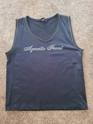 Agnostic Front Shirt Tanktop Muskelshirt XL blau sehr selten wie neu Hardcore