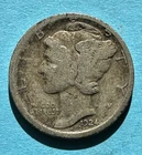 1924-D Mercury Dime. 90% Silver. Good Condition. Charity Auction/Animal