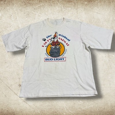 Vintage 80s Spuds Mackenzie T-Shirt Men s L Bud Light The Original Party Animal