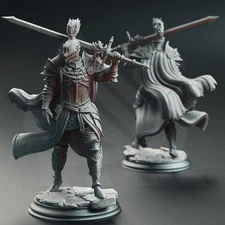 Lothar Human Knight Fighter Paladin Barbarian Miniature | DnD D&D