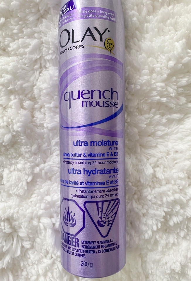 Olay Body QUENCH MOUSSE Ultra Moisture Shea Butter Vitamin E B3 NEW 7.1