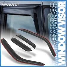 Smoke Window Visor Shade Vent Rain Deflector for 99-11 Ford Ranger Extended Cab