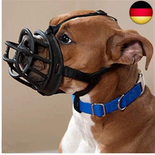 Verstellbarer, atmungsaktiver Maulkorb aus Silikon für Hunde, Sicherheitsmaske - Bild 2 von 7