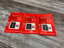 NUILAKS 1024GB MicroSD Memory Card w/ Adapter NEW Black 1TB Generic **LOT OF 3**