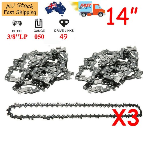 3X Chainsaw Chain 3/8" LP .050 49DL 14" for TALON 38CC AC3100 Blade Saw