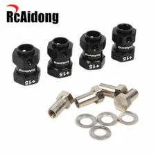 Aluminum 12mm Wheel Hubs 15mm Extended Hex for Traxxas TRX4 Bronco Defender TRX6
