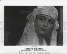 1987 Press Photo Emmanuelle Beart in a scene from "Manon of the Spring."