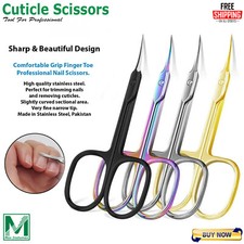 Cuticle Beauty Small Scissor Curved Manicure Toe Nail Scissors Nail Art Shears