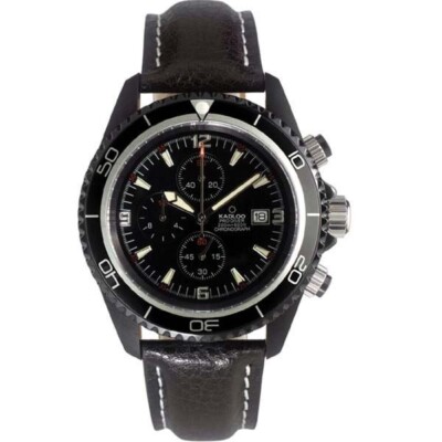 Kadloo Uhr Herrenuhr Quartzuhr Pro Diver Chrono 81710 BK neu