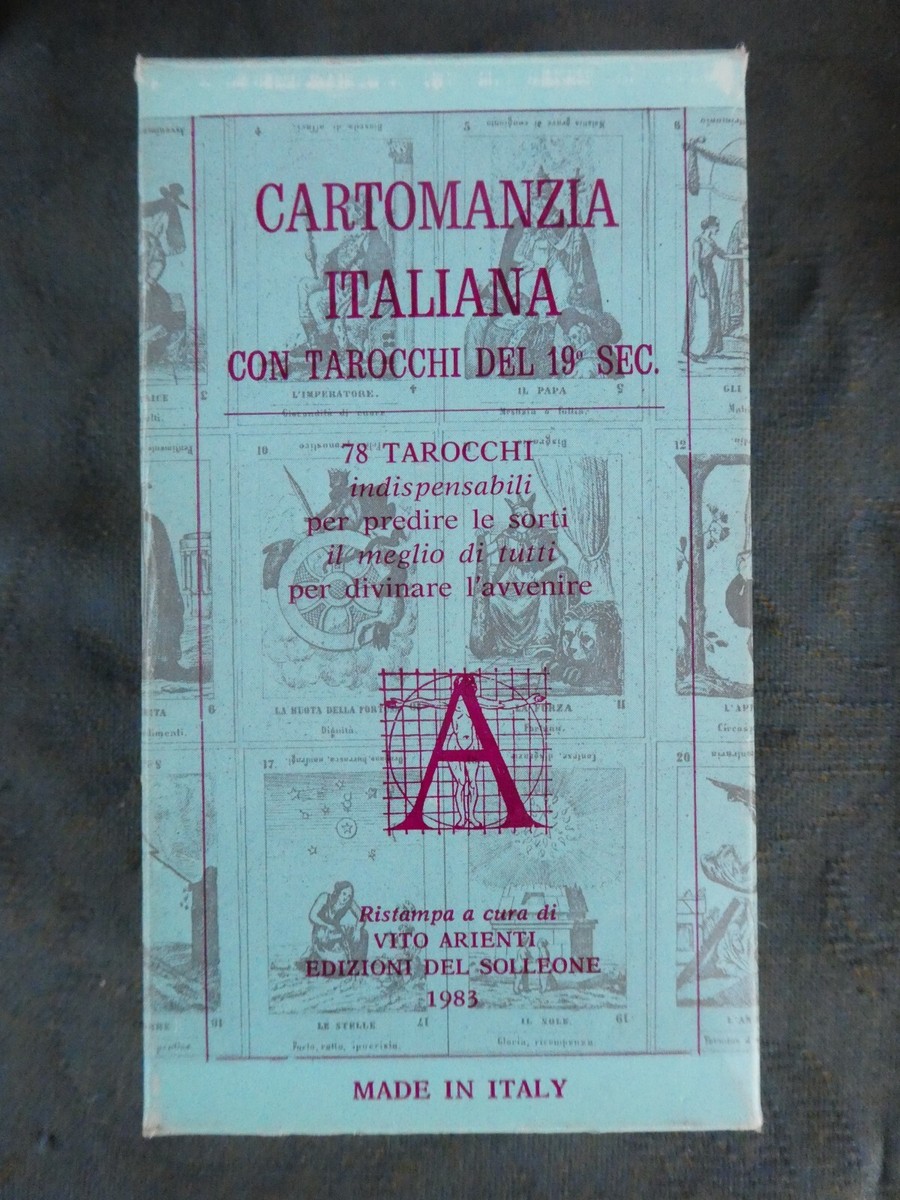 1983 TAROCCO CARTOMANZIA ITALIANA DIVINAZIONE VITO ARIENTI 1983 TAROCCO CARTOMANZIA ITALIANA DIVINAZIONE VITO ARIENTI