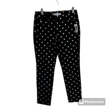 Old navy women’s pixie pants size 4 black gold NWT