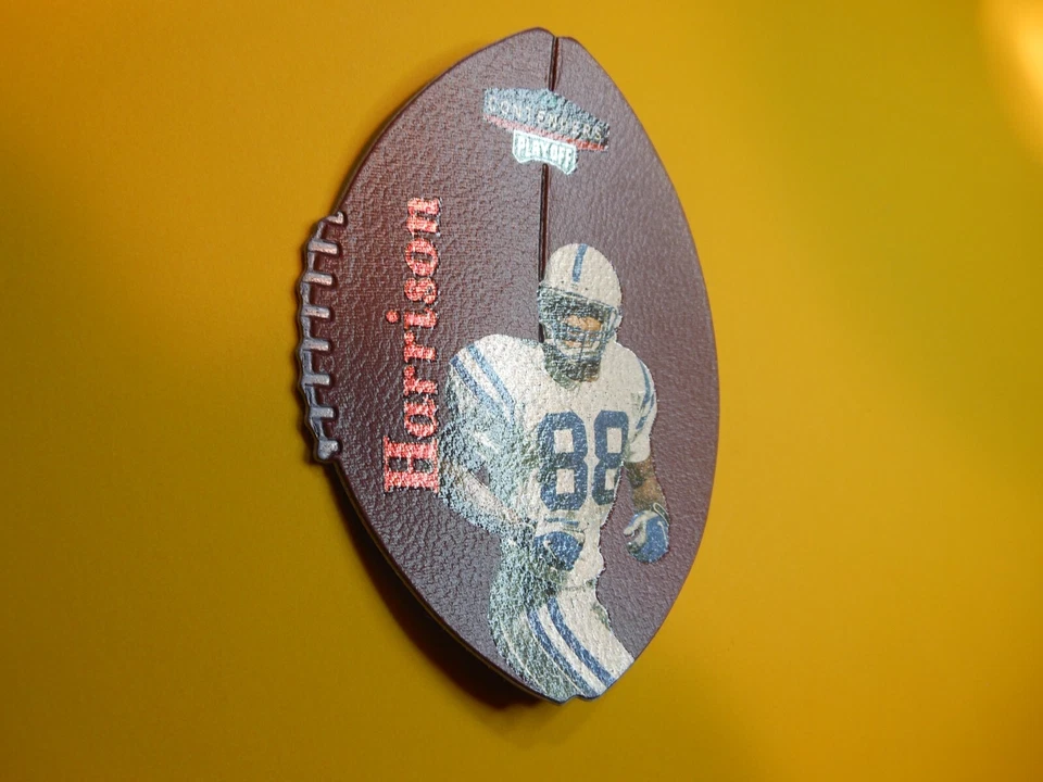 1998 Playoff Contenders Marvin Harrison Leather Red #36 Colts Football Card - Image 3 of 4