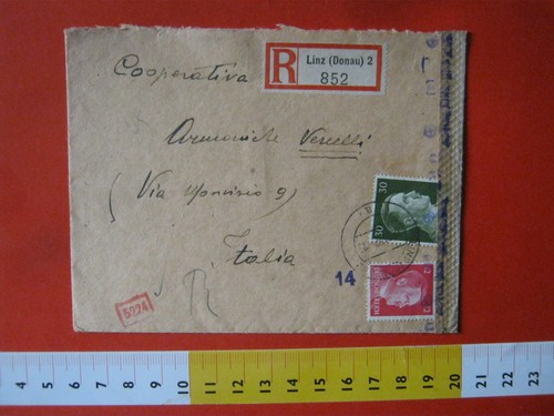 ZR1 GERMANY GERMANY 1942 12 + 30 VERIFIED RECOMMENDED POSTAL HISTORY