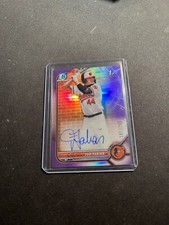 2022 Bowman Draft Jud Fabian 1st Chrome Purple Refractor Auto /250 CDA-JF