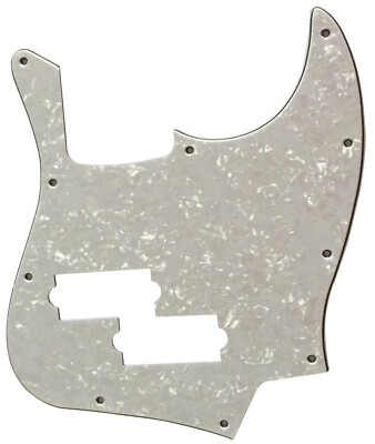 4 Ply White Pearl For Top Jazz Bass With PB Pickup Style Guitar Pickguard