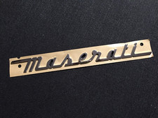 MASERATI 340MM 34CM LOGO SIGLA EMBLEMA FREGIO STEMMA SCRITTA TARGHETTA BADGE
