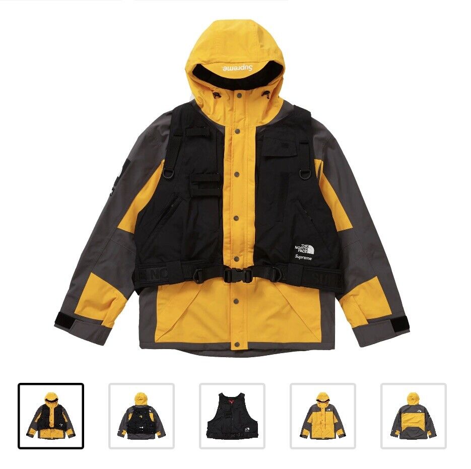 Supreme The North Face RTG Jacket + Vest Gold Yellow - New Supreme The North Face RTG Jacket + Vest Gold Yellow - New
