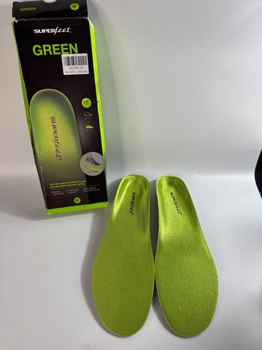 Superfeet All-Purpose Support High Arch Insoles Green Size E M 9.5-11 W 10.5-12