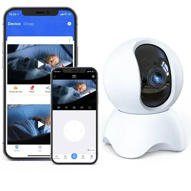 Baby Monitor Security Camera, WIFI Home Security, Night Vision-image