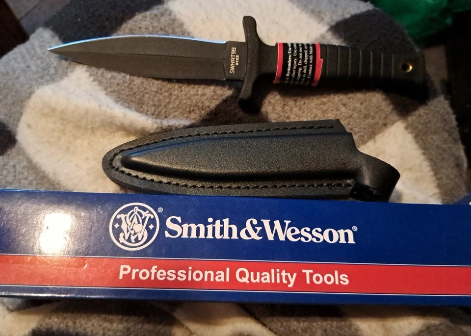 Smith & Wesson SWHRT9B 9 英寸高碳 S.S. 固定刀片刀4.7英寸双EDC — 第 3/4 张图片