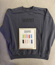 Taylor Swift Eras Tour Blue Crewneck - large Size - Official Tour Merchandise