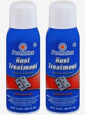 2 ~ PERMATEX 81849 RUST TREATMENT Rusty Metal Primer Destroy Prevent Rust 10oz