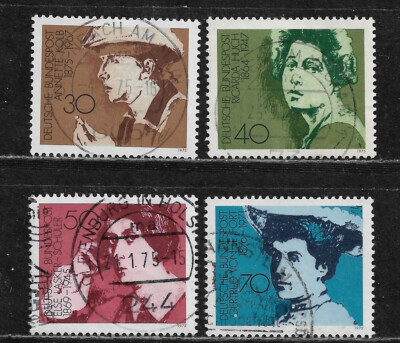Briefmarken BRD / Bund 1975 Michel-Nr. 826, 827, 828, 829 gestempelt