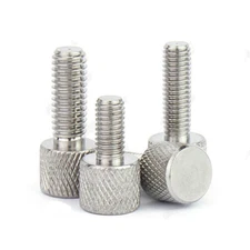 304 Stainless Steel Thumb Screws Grid Knurled Flat Head M2 M2.5 M3 M4 M5 M6 M8
