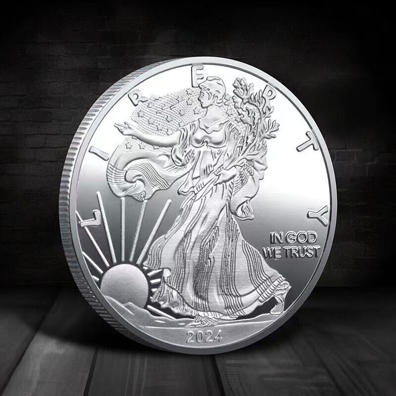 2024 1 oz American Silver Eagle Coin $1 (BU) Walking Liberty Bullion Coins