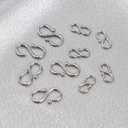 20Pcs Stainless Steel Buckle W/S-shape Jewelry Clasps for Bracelet Making Hooks - Picture 15 of 17