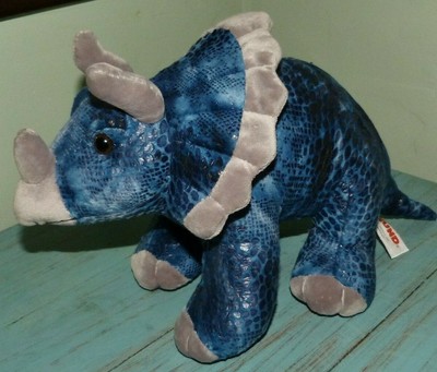 blue triceratops plush