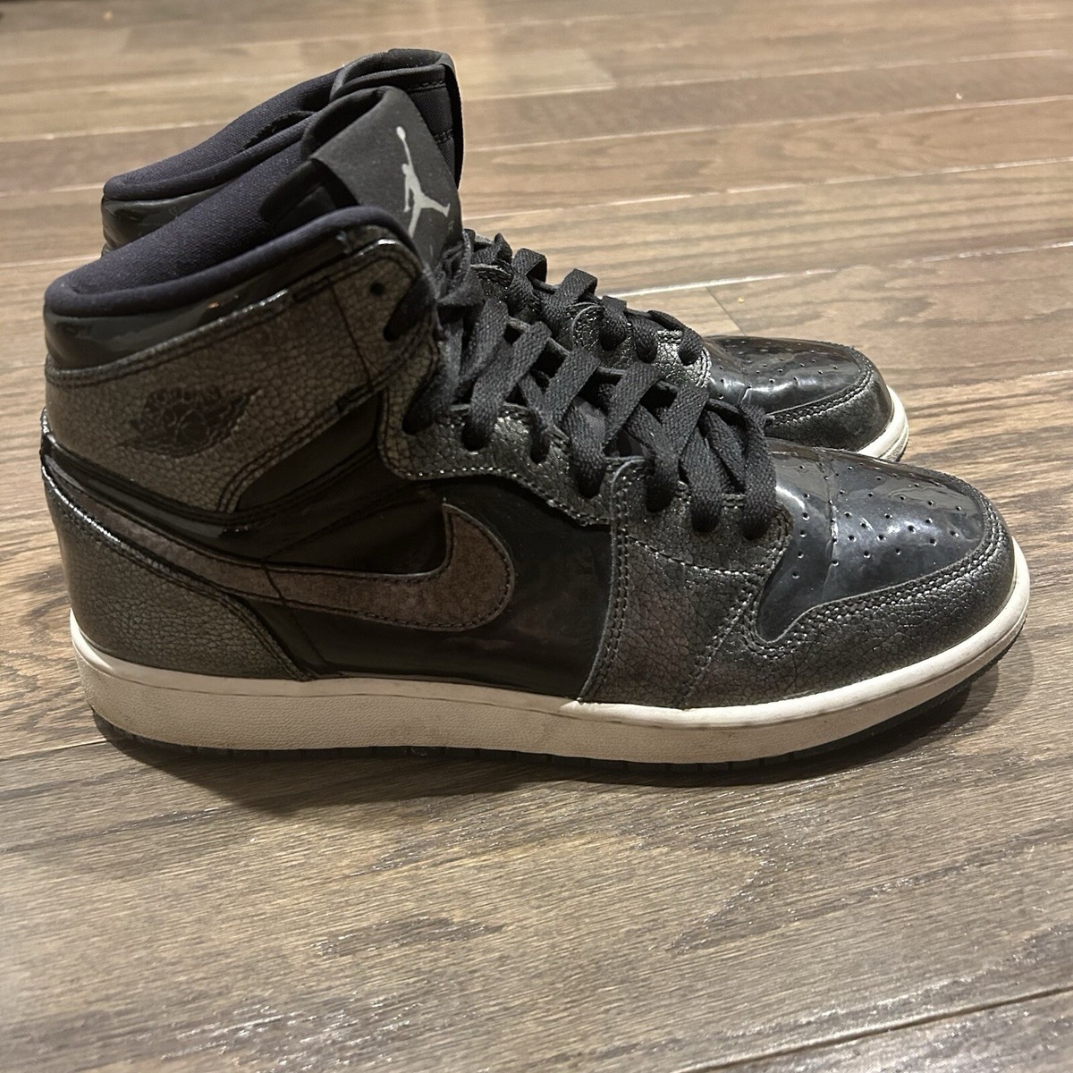 Nike Air Jordan 1 Retro High Black Patent Leather Anti Nike Air Jordan 1 Retro High Black Patent Leather Anti