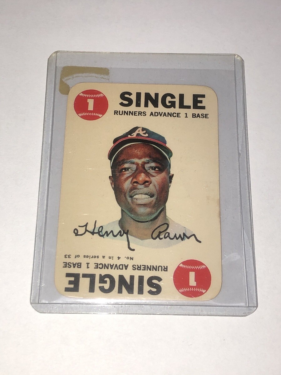 1968 Topps Henry Hank Aaron #4 Baseball Card Single Runners