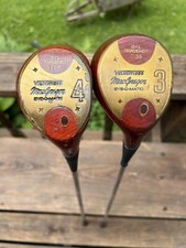 3  4 Wood PERSIMMON Macgregor Velocitized Eye O Matic T85 Golf Club Stiff