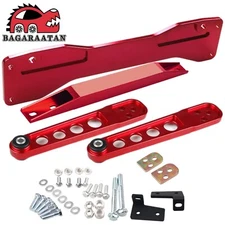 Red Rear Lower Control Arm Subframe Brace Tie Bar For 01-05 Honda Civic DX ES EX