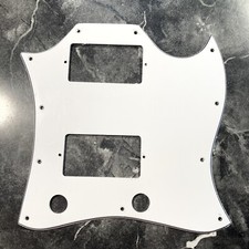 GaryG's USA Made 3 Ply White Batwing CONVERSION Pickguard For Epiphone G400