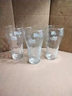 Diet Coke  Swirl Pattern Glasses 6 inch Bell Shaped Three Vintage