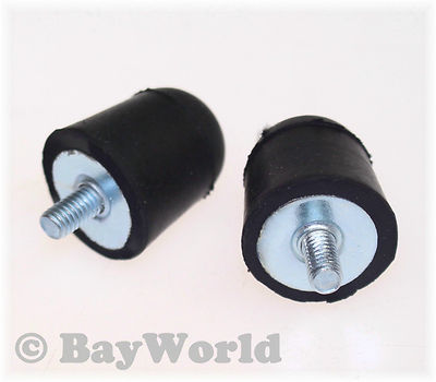 Produktbild von QUARKZMAN Gummibuchsen 40x50 Mm – 4 Stück, M8 Gewinde, Silentblock Flach, Vibrationsdämpfer Für Motoren & Maschinen